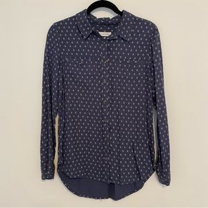 Treasure & Bond Boyfriend Long Sleeve Button Up Shirt